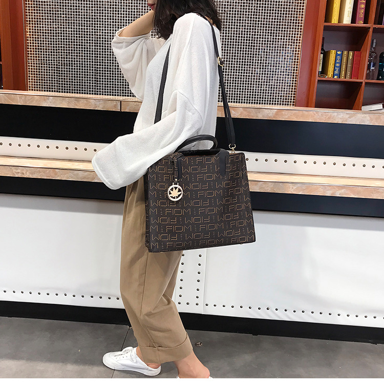 New European and American cross-border fashion women's bag three-piece set, mother-and-child bag, versatile, large-capacity crossbody single-shoulder bag undefined