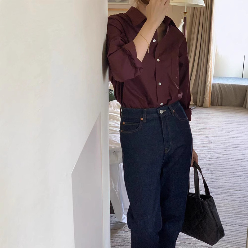 Big Sale Gabri*Lle Dark Carrot Jeans 2023 New Korean Dongdaemun Women's Wholesale Straight-Leg Big Sale Gabri*Lle Dark Carrot Jeans 2023 New Korean Dongdaemun Women's Wholesale Straight-Leg