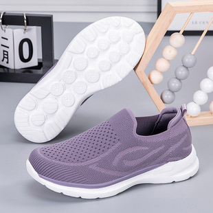 Slip-On Spring and Summer Soft-Soled Shoes for the Elderly, Lightweight Mom's Shoes, Women's Shoes, Sports Shoes, Men's Shoes, Middle-Aged and Elderly Casual Walking Shoes