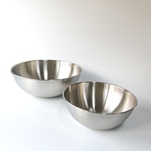 定制304不锈钢沙拉碗拉面碗料理韩式带刻度沙拉碗打蛋和面多用盆