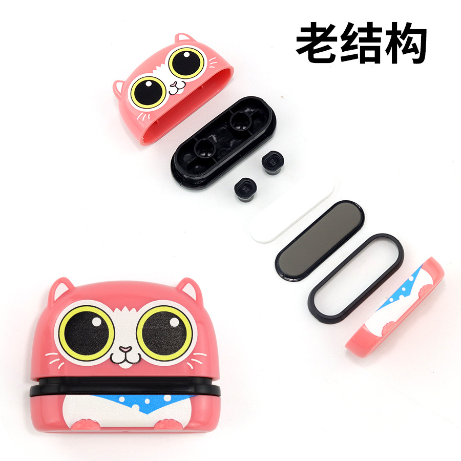 Sello infantil de dibujos animados con tinta fotosensible, diseño de animales, ideal para ropa o material escolar, venta al por mayor