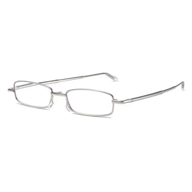 高精細ブルーライト老眼鏡携帯折りたたみ伸縮スプリング脚ライター式ミニ小型老人眼鏡
