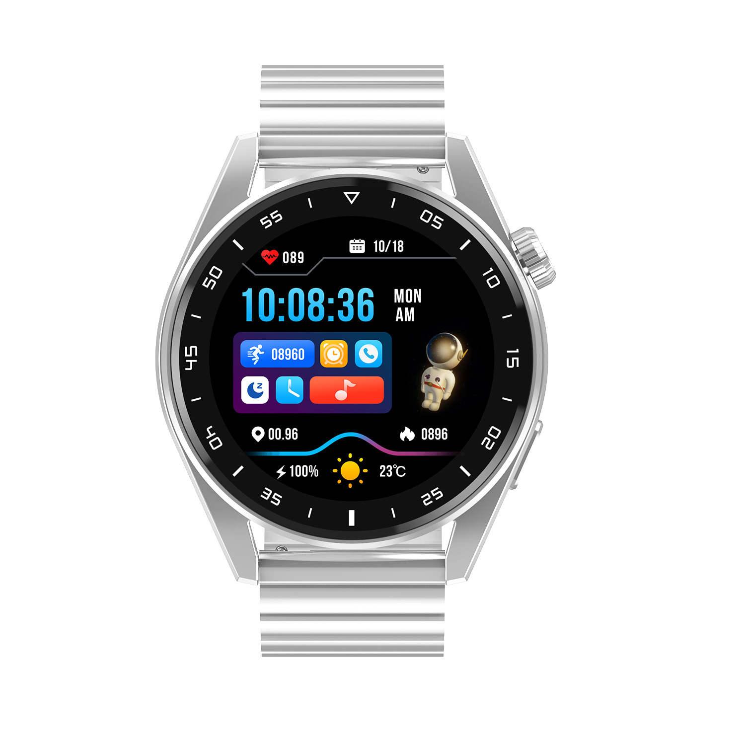 Huaqiang Beigt3pro reloj inteligente chatter transmisión transfronteriza en vivo Bluetooth llamadas de monitoreo de salud de la frecuencia cardíaca al por mayor image 3