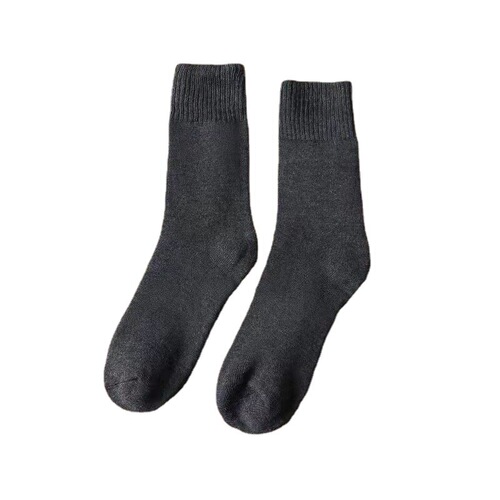 Autumn and winter women's terry socks thickened velvet thermal socks men's and women's long socks wholesale floor socks warm towel socks mid-tube