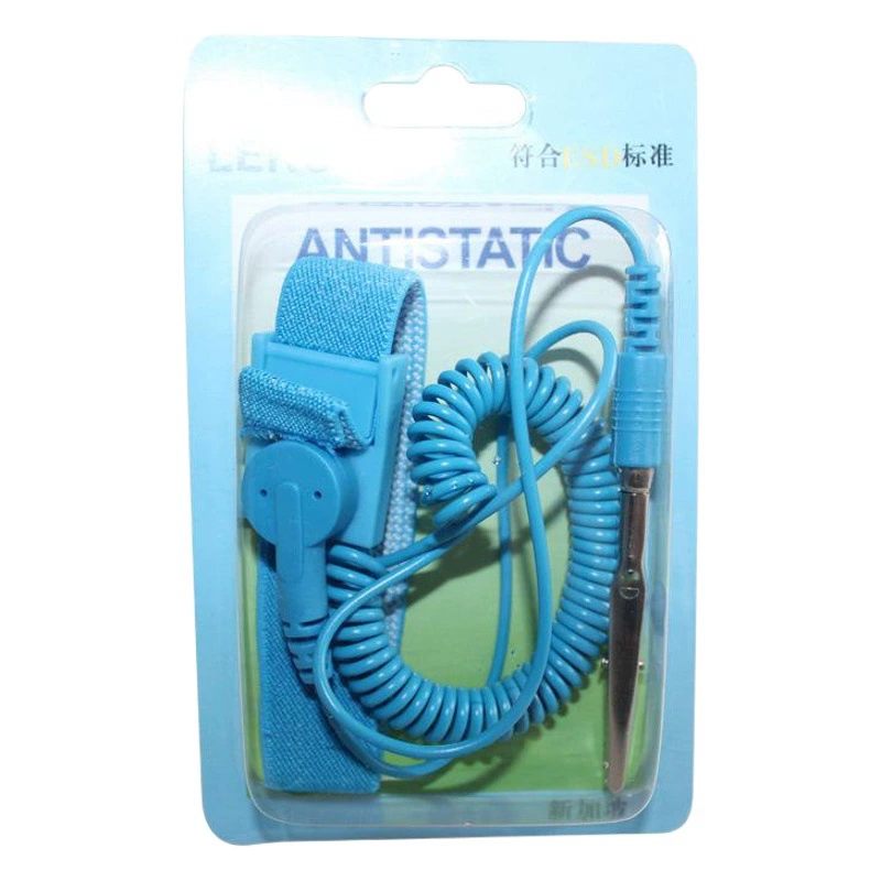 Антистатический браслет Ruiheng из ПУ/ПВХ, синий, беспроводной, антистатический ремешок на запястье, антистатическое кольцо, антистатический провод