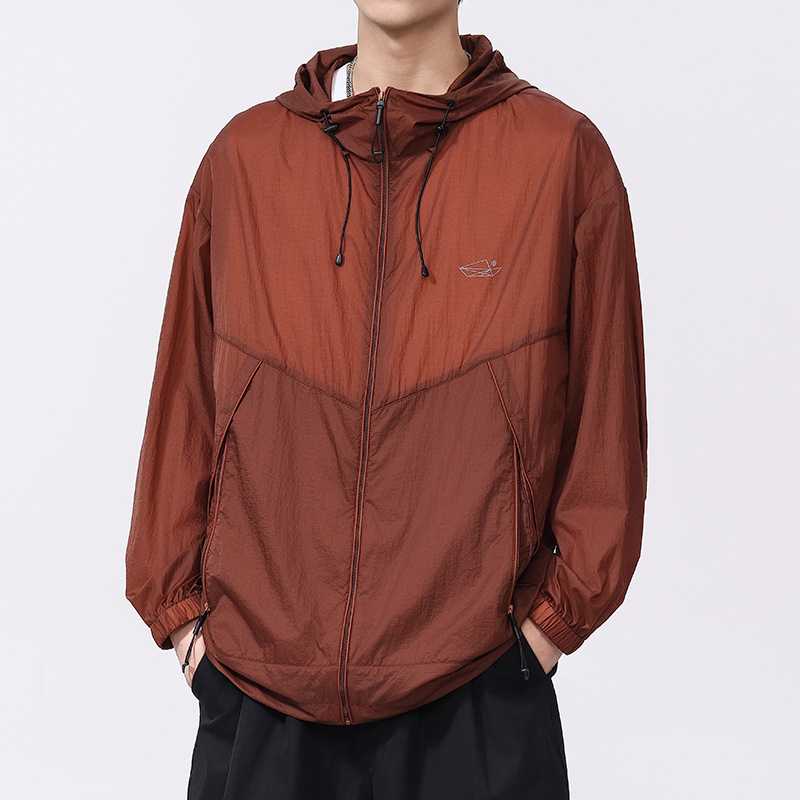 Sun Protection Clothing for Men 2025 New Summer Quick-Drying Ice Silk Clothing Outdoor Fishing Lightweight Breathable Three-Proof Jacket