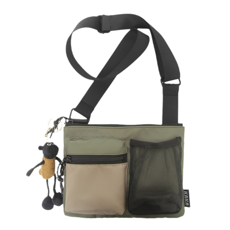 Bolso de hombro transfronterizo de gran capacidad, bolso de correo universal, bolso coreano, bolso de estilo casual, bolso de mano para hombres y mujeres.