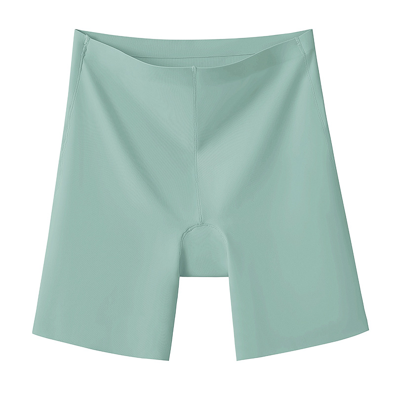 Pantalones de seguridad antideslumbrantes para mujer nueva ropa interior sin costuras de seda de hielo dos en uno calzoncillos bóxer de abdomen pantalones de seguridad para mujer de verano