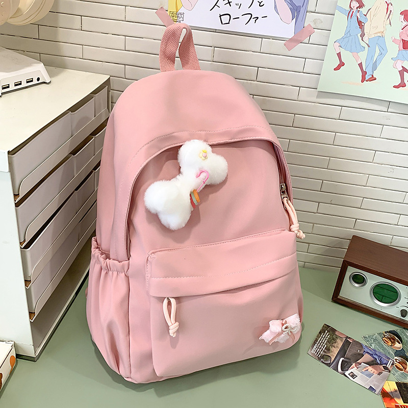 新型カバン女子インスタ風キャンパスシンプルで軽やかなリュックサックです。|undefined