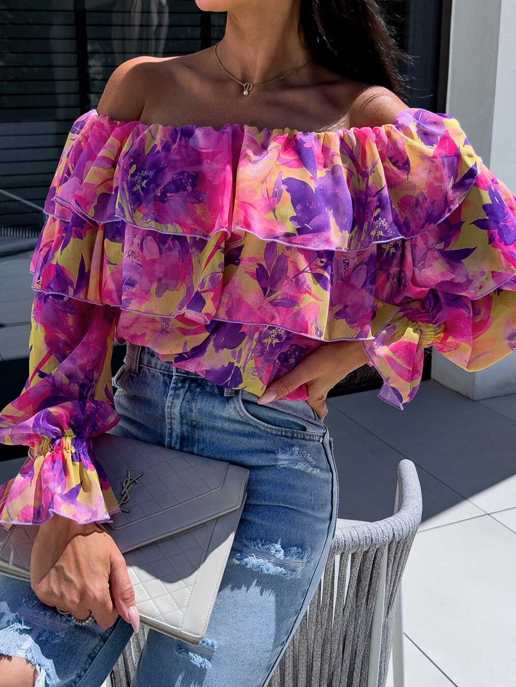 210g Weight Long Sleeve Sleeve Length Regular Sleeve Sleeve Type Polyester Fabric Type Regular Top Length Blouse Tops Type Holiday, Beach Occasion Boat Neck Neckline Regular Fit Fit Type Printing Pattern Summer Season Women's Gender Vacation Style Wholesale Women's Vacation Printing Long Sleeve Blouses 3