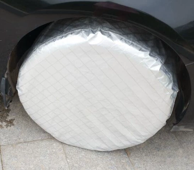 Spare wheel cover tire cover/rainproof, frostproof, dog - dupont-large-grid-upgrade-model-fleece-lined-and-thickened-1-piece
