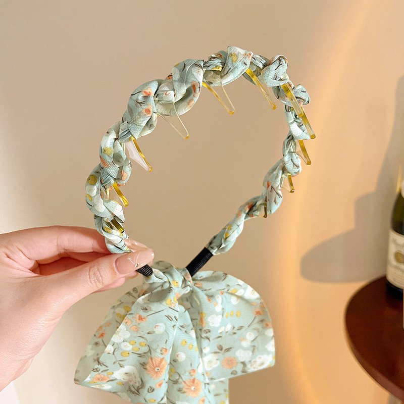 Verano nuevo estilo fresco con diadema de dientes, peine ondulado, diadema superior del cráneo alto, las mujeres usan accesorios para el cabello retro del palacio