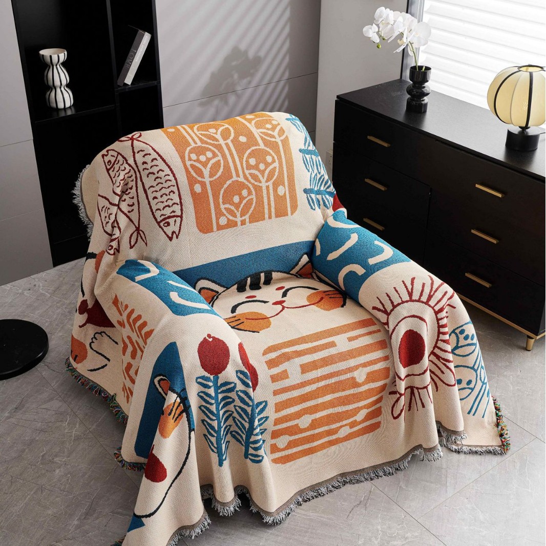 Toallas de sofá 2024 nueva cubierta de sofá Chivas para una sola persona una cubierta de tela antideslizante cubierta mantas de sofá