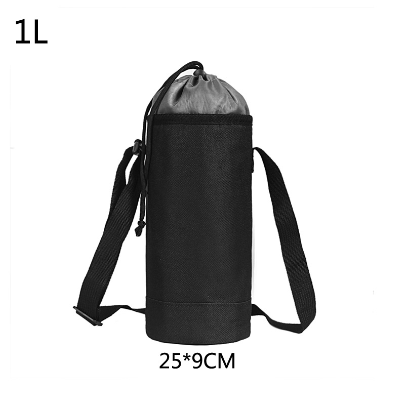 Funda aislante de bolsa de hielo de tela Oxford Funda protectora de botella de agua caliente plegable para picnic al aire libre Bolsa de taza de mantenimiento fresco de viaje LOGO