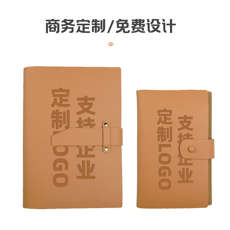 Genuine Leather Loose-Leaf Notebook Manufacturer Buckle Notepad A6 Loose-Leaf Shell Cowhide Protective Cover Cover Diary