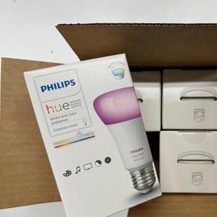 Philips Hue Color Light Bulb V5 Version Without Bluetooth Function through Hue Bridge Link Control 9W806 Lumens