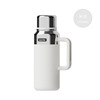 Capacious handheld glass for traveling stainless steel, 1500 ml