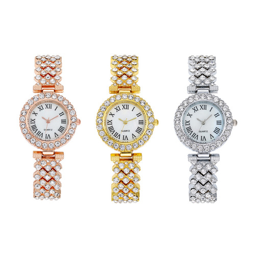 Foreign trade cross-border hot-selling suit fashion diamond-encrusted women's watch women's watch bracelet women's watch manufacturer wholesale