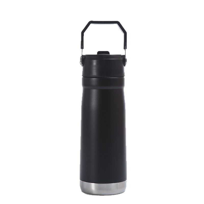 Nuevo transfronterizo de acero inoxidable 304 taza de aislamiento térmico con mango taza de agua portátil deportiva al aire libre taza de vacío doble