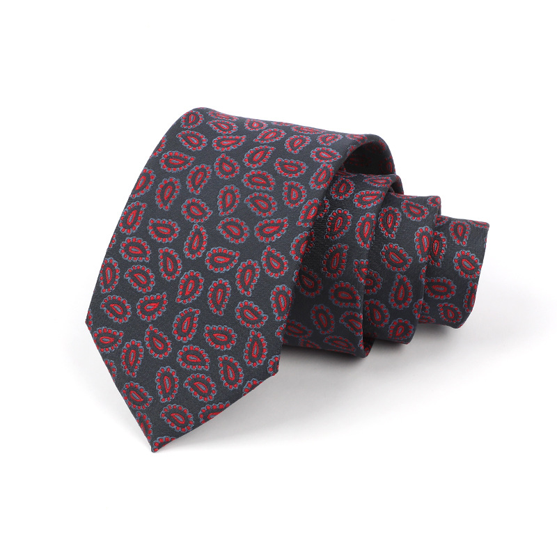 Corbata de hombre jacquard bordado 8CM poliéster seda corbata tejida hombre sentido superior l corbata logo diseño y producción