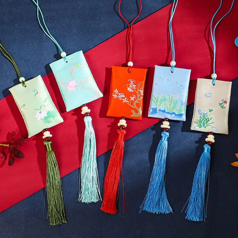 Праздник лодок-драконов саше старинный стиль кисточки саше пустая сумка Hanfu аксессуары автомобиль висячий мешок оптом зеленый лотос без кисточки