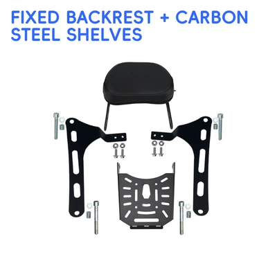 backrest, rear rack, side bags, Motorcycle bumper - fixed-backrest-rear-rack