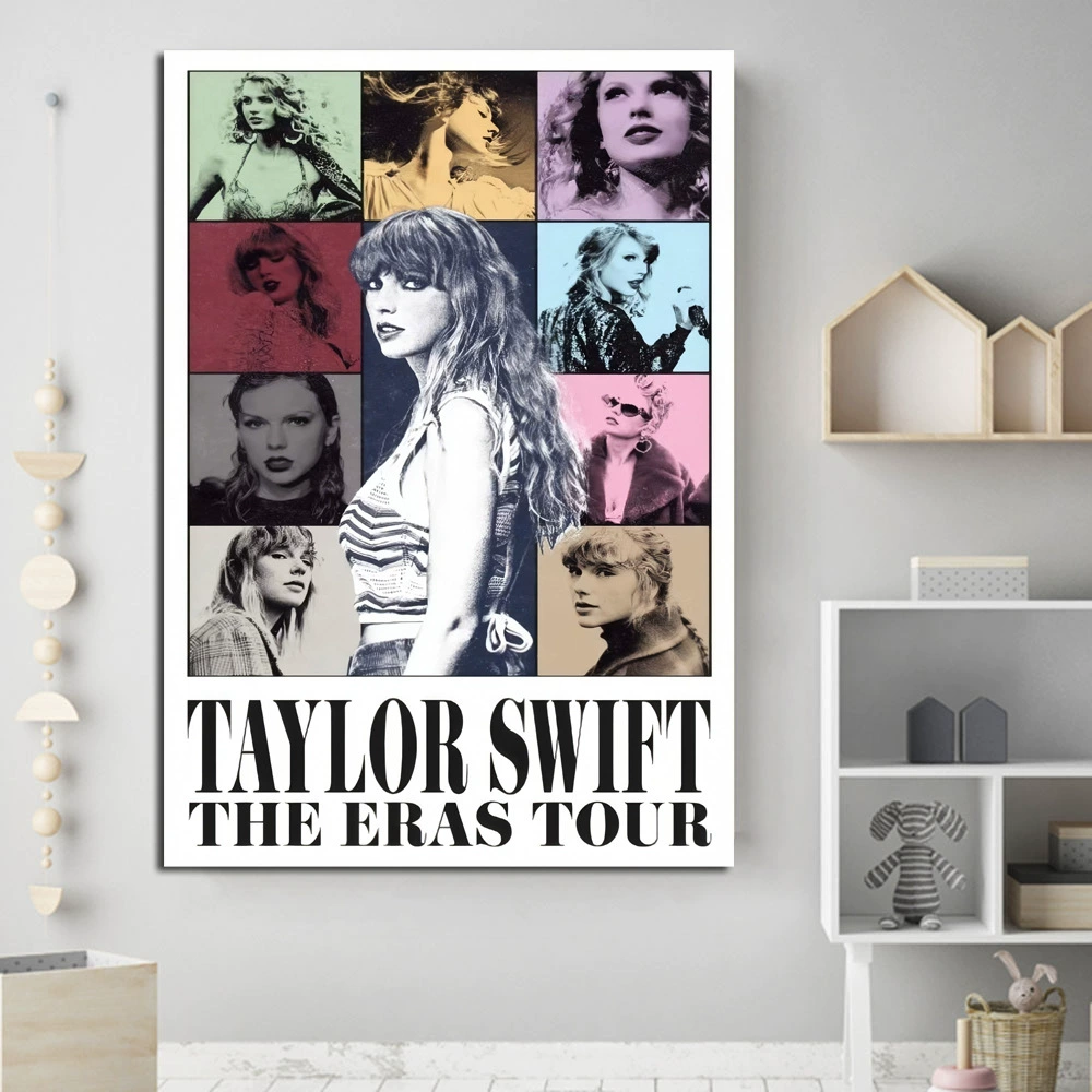 Плакат обложка альбома Taylor Swift Mold Musical Music European and American singer bedroom waterproof oil canvas