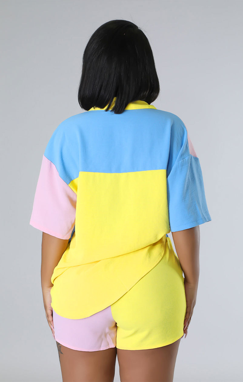Short Sleeve Suit Casual Summer Women Shorts