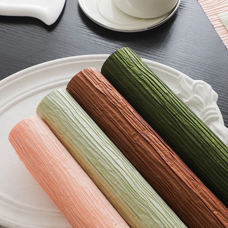 鲜花包装纸百褶纸高级手工百折纸包花材料花束包花纸艺术纸批发