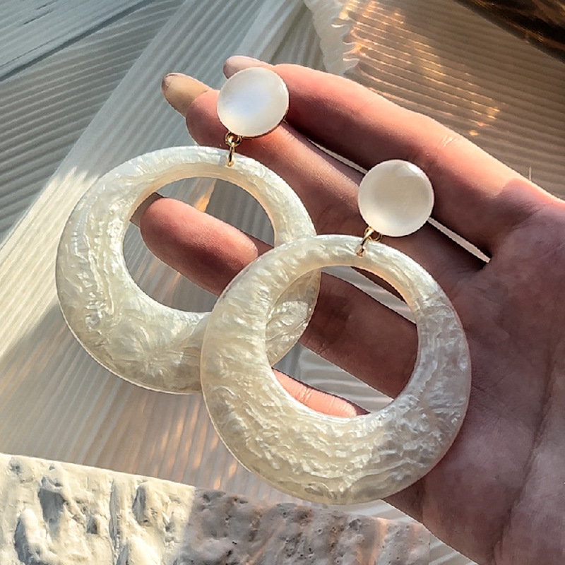 17g Weight 1 Pair Elegant Streetwear Geometric Arylic Earrings