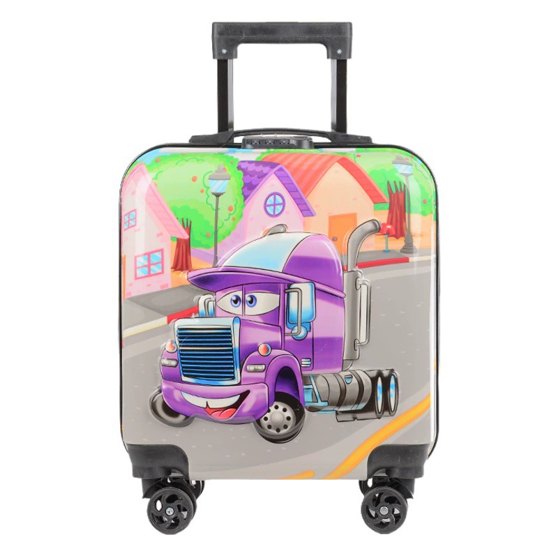 Детский чемодан на колесиках для багажа студентов мужского и женского пола 18-дюймовая 20-дюймовая Подарочная коробка, мультяшный чемодан, пенал для посадки, ящик для пароля