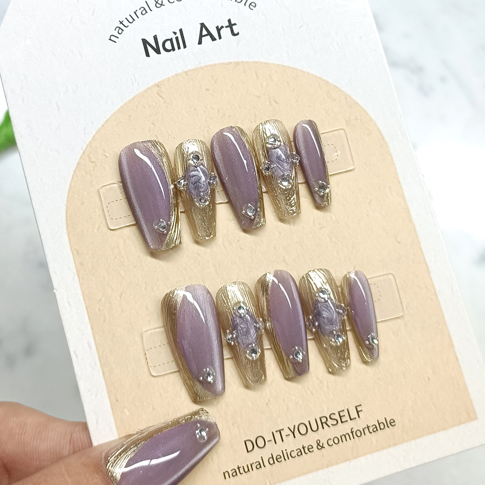 10 piezas decodificadas buchilaty manicure espejo mágico polvo de ojo de gato diamante manicure piezas de fototerapia de alta calidad para usar uñas hechas a mano
