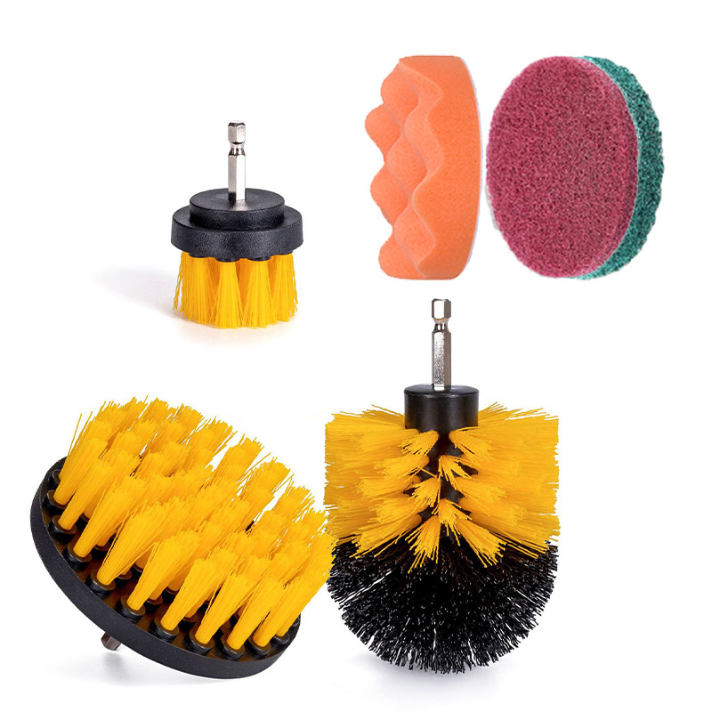 노란색, 3종 세트 + 빨간색과 녹색 + 4inch 주황색 스폰지, 플라스틱