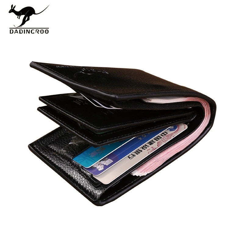 Polyurethane short wallet, card holder for driver's license