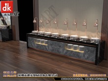 石英石自助餐台尺寸 高端酒店自助餐厅设计案例图 大理石自助餐台