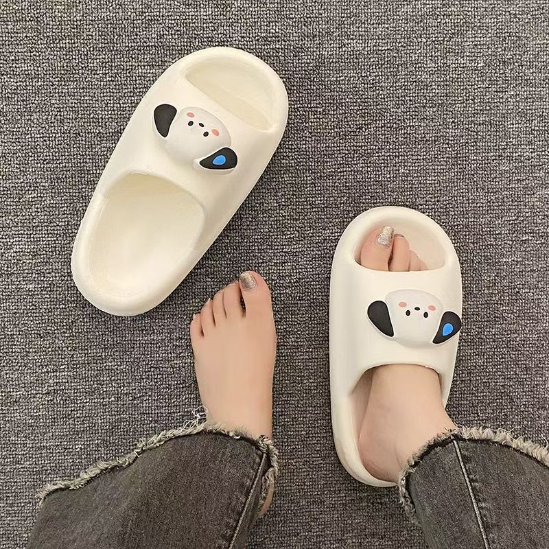 EVA 빵 슬리퍼 스웨트 독-화이트