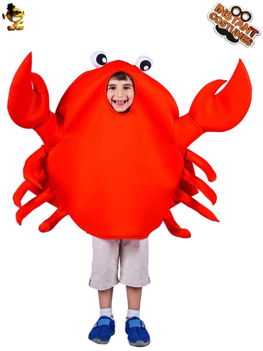 Spoof cangrejo traje de la mascarada ropa del funcionamiento de la etapa ropa de fiesta traje de juego de rol ropa