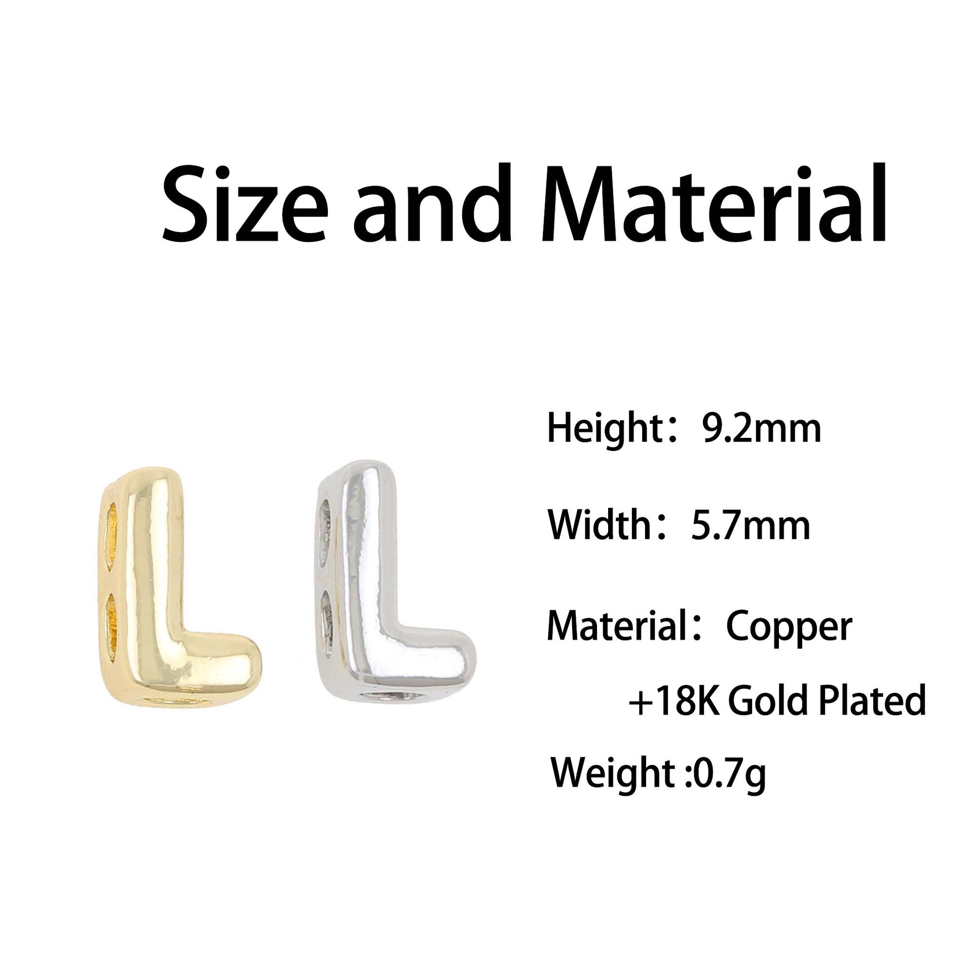 14g Weight Pendant Jewelry Making Type Charms, Bracelets, Necklace Classification 1 Piece Quantity Copper Material Letter, Word, Bubble Pattern All Seasons Season Women's Gender Polished Finish Classic Style Style 1 Piece Copper Letter Word Bubble Polished Charms Bracelets Necklace Pendant 9