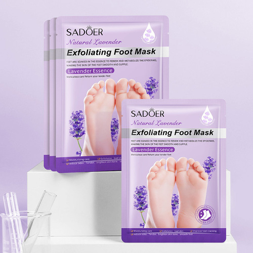 SADOER Goat Milk Niacinamide Exfoliating Foot Mask Hydrating Moisturizing Foot Care Foot Mask Cross-border Foreign Trade Wholesale