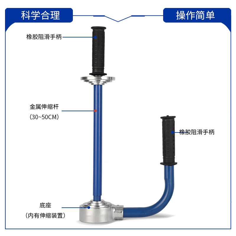 Manual de cromo Extractor de película suministro directo de fábrica Multi-especificación Extractor de película de bobinado máquina de embalaje manual Extractor de película