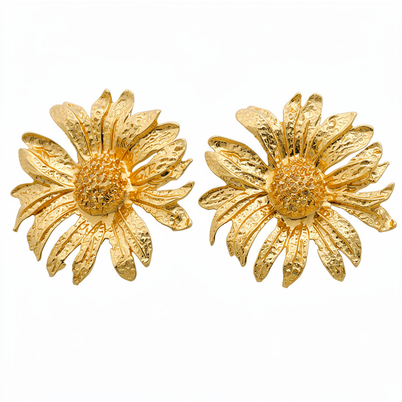 Cuerdas de algodón medieval vintage aleación plegable collar de flores ligero lujo nicho cadena de clavícula de alta calidad conjunto de joyas