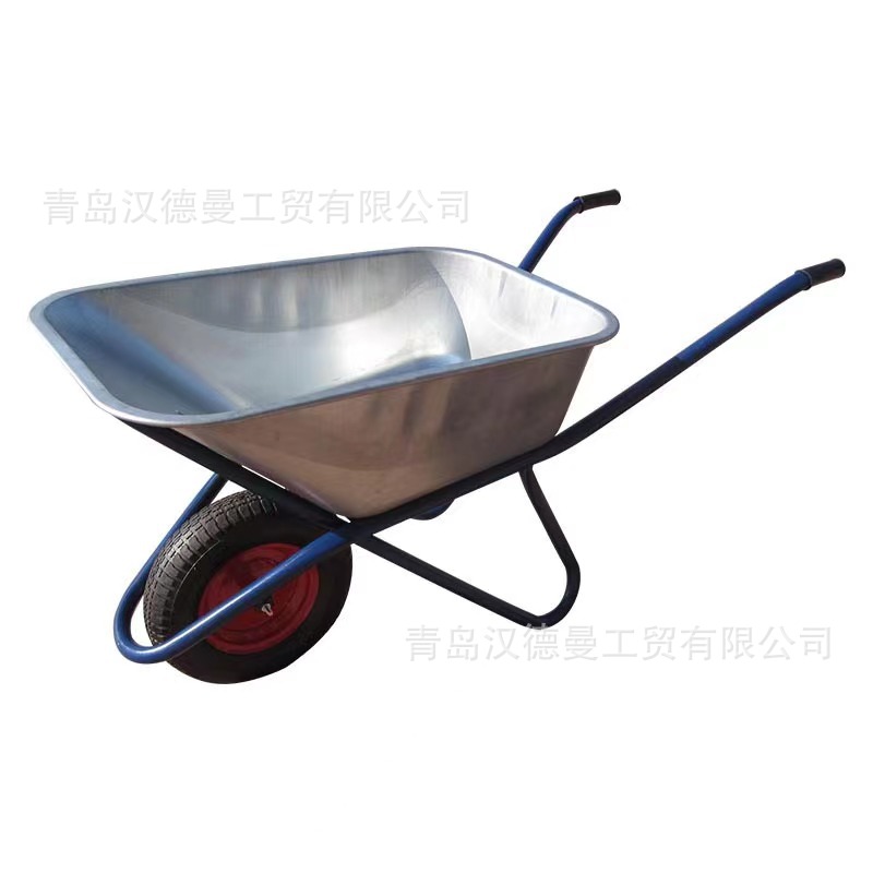 铁质手推独轮车 花园斗车搬运工具车 农用手推独轮车