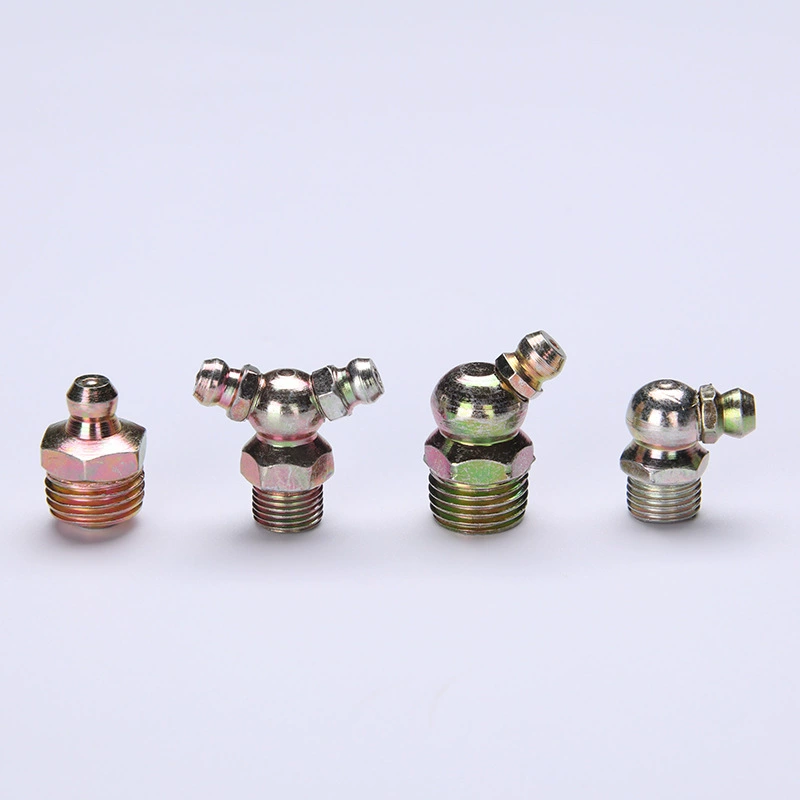 樱芝雪 Supply M10*1 color zinc straight oil nozzle, curved oil nozzle, double-ended iron oil nozzle, supplied by the manufacturer