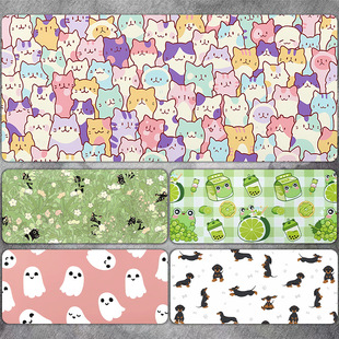 Mouse Pad Large Office Cartoon Cat Dog Girl Cute Cartoon Creative Worker Computer Keyboard Learning Table Pad