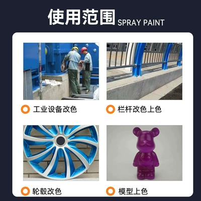Avtomobil boyası — Yellow Purple Green Spray Paint
