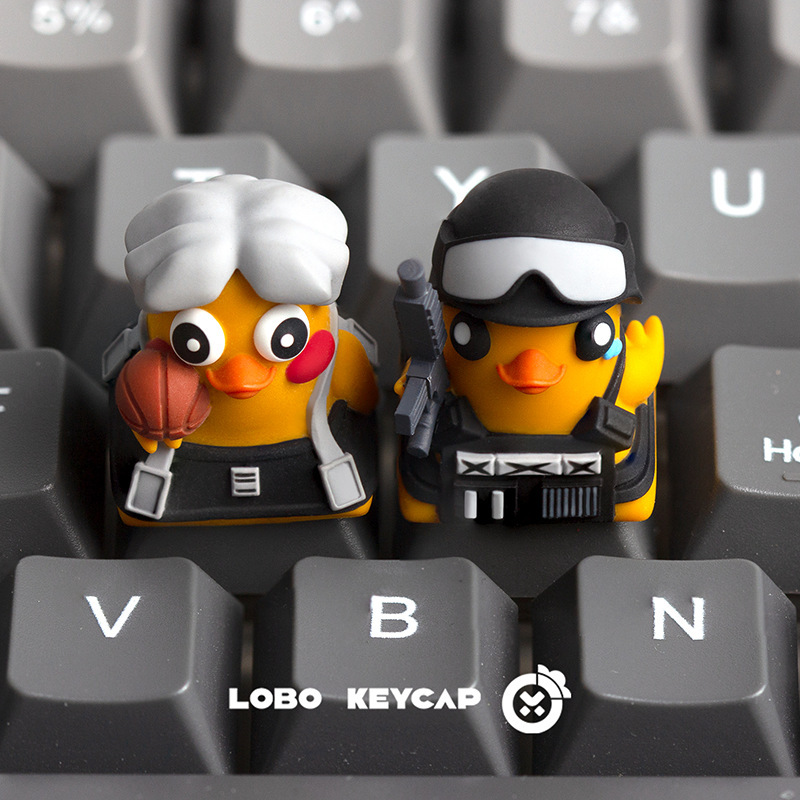 Escape Duckoff Personalized Resin Keycap 3D Gaming Peripheral Customized Universal Mechanical Keyboard Cap Escape Duckoff Personalized Resin Keycap 3D Gaming Peripheral Customized Universal Mechanical Keyboard Cap