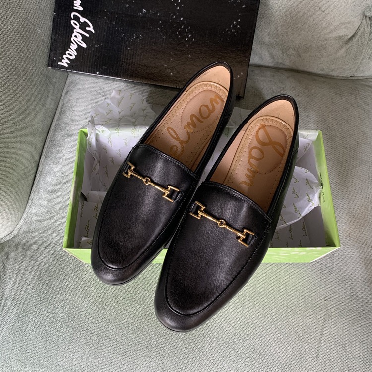 유럽과 미국 대외 무역 오리지널 주문 정품 가죽 여성 신발 투웨어 로퍼 얕은 입 플랫 슈즈 한 단계 게으른 신발 수출 신발