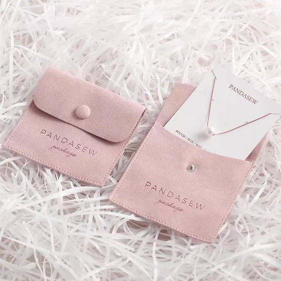 Logo logo custom suede microfiber high-end jewelry jewelry necklace ring necklace bag storage bag