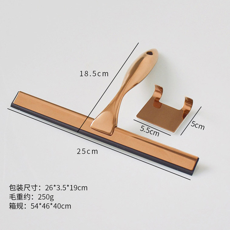 Juego de herramientas de limpieza de vidrio al por mayor, raspador para limpiar pisos y azulejos de baño, escobilla de acero inoxidable para ventanas de automóviles