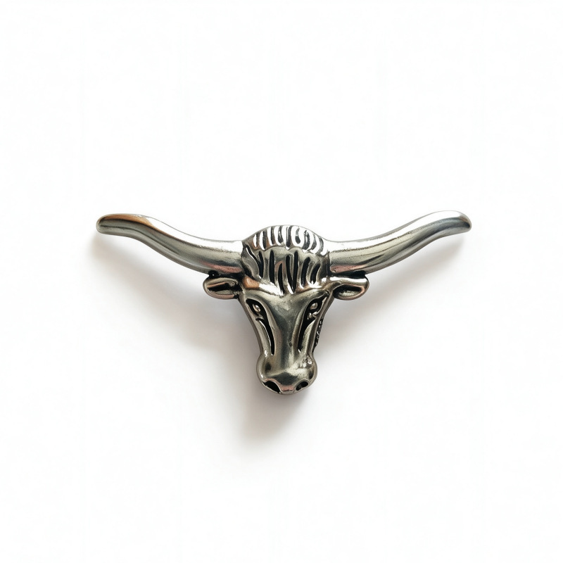 Cross-Border Punk Bull Head Decorative Buckle, Alloy Hardware Accessories for Bags, Leather Goods, Shoes, and Hats, Factory Wholesale Cross-Border Punk Bull Head Decorative Buckle, Alloy Hardware Accessories for Bags, Leather Goods, Shoes, and Hats, Factory Wholesale